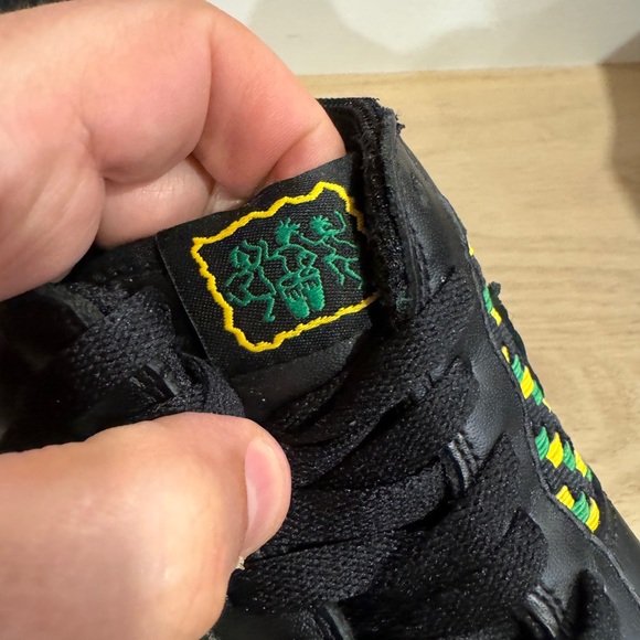 Nike Air Force 1 Low Premium Woven Black Green Yellow 2005 release Men’s Size 10 - Picture 9 of 13